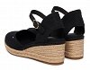 Tommy Hilfiger Εσπαντρίγιες Mid Wedge Espad Closed Toe FW0FW09233 BDS Μαύρο