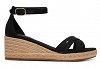 Tommy Hilfiger Γυναικεία Εσπαντρίγια Mid Wedge Espad X Cross FW0FW09332 BDS Μαύρο