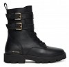 Tommy Hilfiger Γυναικείο Δερμάτινο Μποτάκι FW0FW08986 BDS Μαύρο