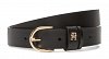 Tommy Hilfiger Γυναικεία Δερμάτινη Ζώνη Essential Effortless 2.5 AW0AW16836 BDS Μαύρο