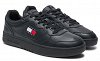 Tommy Hilfiger Ανδρικό Δερμάτινο Sneaker EM0EM01443 BDS Μαύρο
