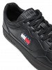Tommy Hilfiger Ανδρικό Δερμάτινο Sneaker EM0EM01443 BDS Μαύρο