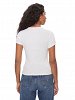 Tommy Hilfiger Γυναικείο T-Shirt Slim Badge Rib Tee DW0DW17881 YBL Λευκό