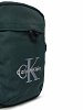 Calvin Klein Ανδρικό Τσαντάκι Bold Logo Nylon Slim Reporter LV04D3231G 60S Πράσινο
