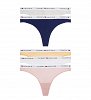 Tommy Hilfiger 5-Pack Essential Logo Waistband Thongs UW0UW05932 0WO pink/grey/val or/navy/white