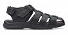 Clarks Ανδρικό Δερμάτινο Σανδάλι Walkford Fish 26171793 Black Tumbled