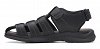 Clarks Ανδρικό Δερμάτινο Σανδάλι Walkford Fish 26171793 Black Tumbled