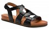 Jana 100% Comfort Γυναικείο Flat Πέδιλο 8-28161-44 001 Μαύρο