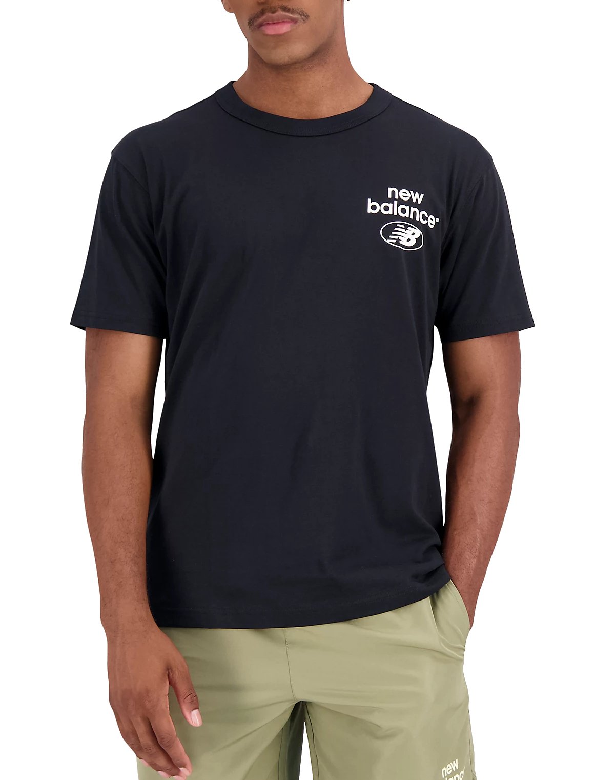 New Balance Essential Logo T-Shirt MT31518 Black | Apostolidis Shoes