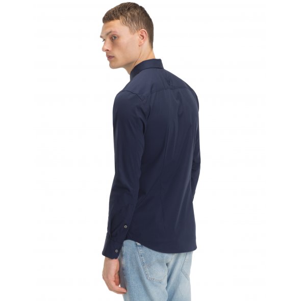 Tommy Hilfiger Original Stretch Shirt DM0DM04405 002 Μπλε