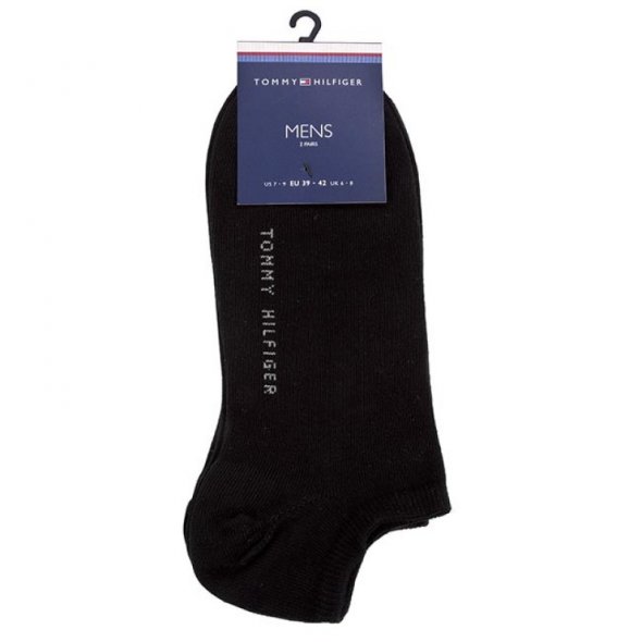 Tommy Hilfiger Set 2 pairs Mens Low Socks 342023001 200 Black