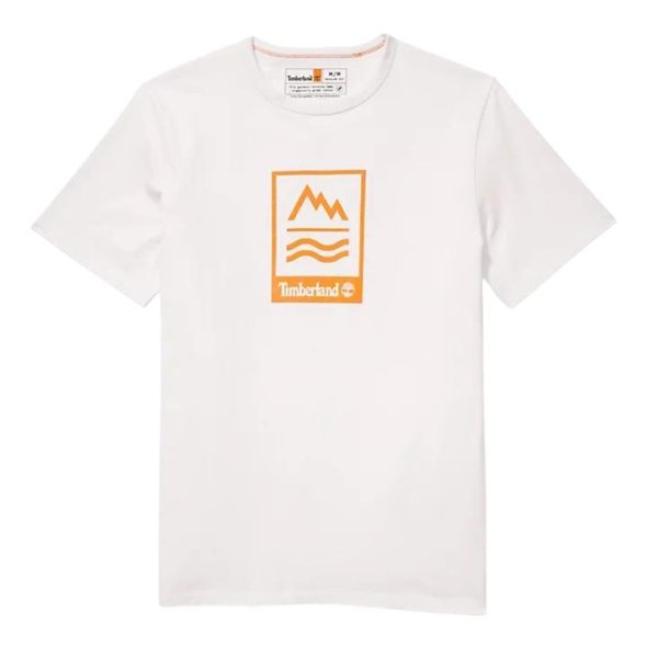 Timberland SS Front Graphic Tee A2ND1 100 White