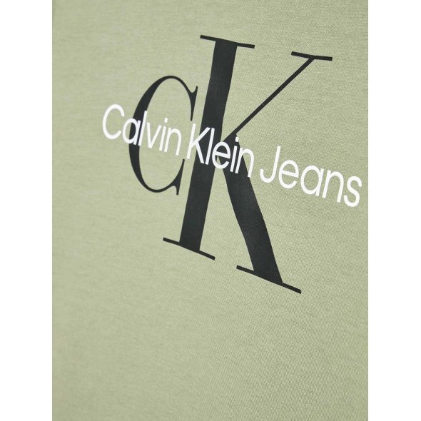 Calvin Klein kids Monogram Logo T-Shirt IU0IU00267 PLU Forest Khaki