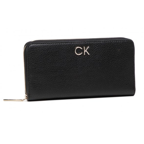 Calvin Klein Re-Lock Slim Z/A Wallet Lg Pbl K60K609482 BAX Black