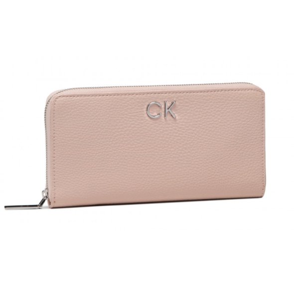 Calvin Klein Re-Lock Slim Z/A Wallet Lg Pbl K60K609482 TER Spring Rose 