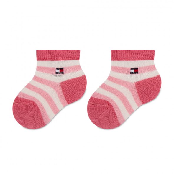 Tommy Hilfiger Σετ 3 ζευγάρια κοντές κάλτσες παιδικές 701218363 002 Pink Combo