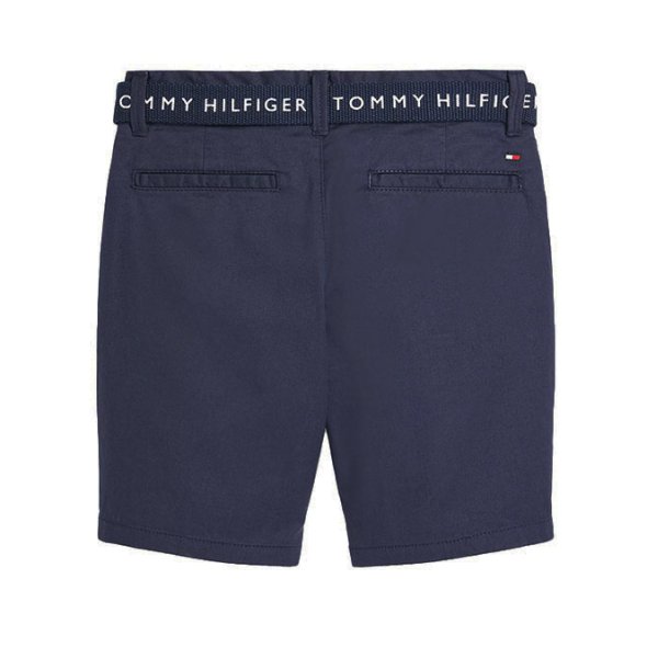 Tommy Hilfiger Kids Essential Belted Chino Short KB0KB07399 C87 Twilight Navy
