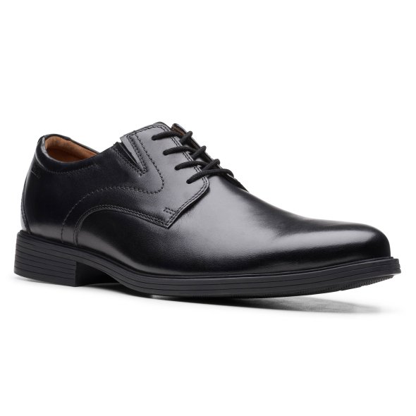 Clarks Whiddon Plain 26152918 Black Leather