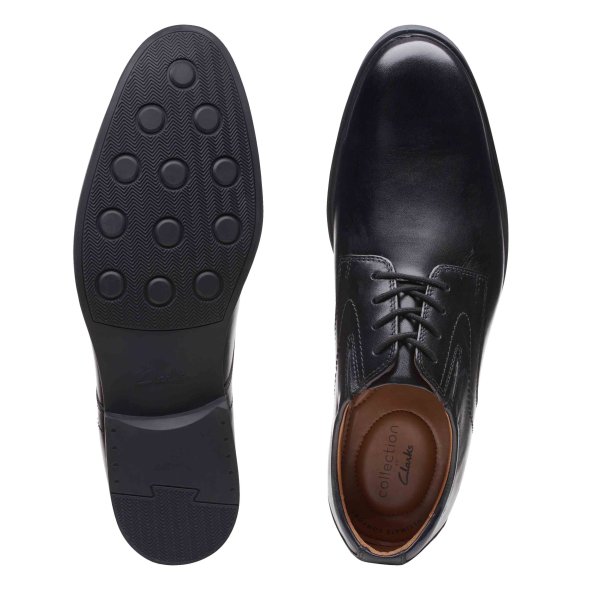 Clarks Whiddon Plain 26152918 Black Leather