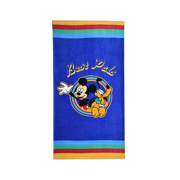 Πετσέτα θαλάσσης Disney Mickey & Pluto B92635WR Blue