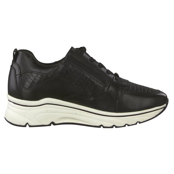 Tamaris Leather Sneaker 1-23711-29 038 Black/Croco