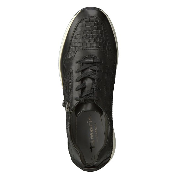 Tamaris Leather Sneaker 1-23711-29 038 Black/Croco