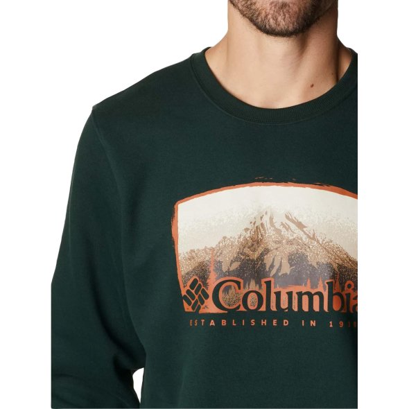 Columbia Ανδρική Μπλούζα Hart Mountain™ Graphic Crew 1861631-370 Green