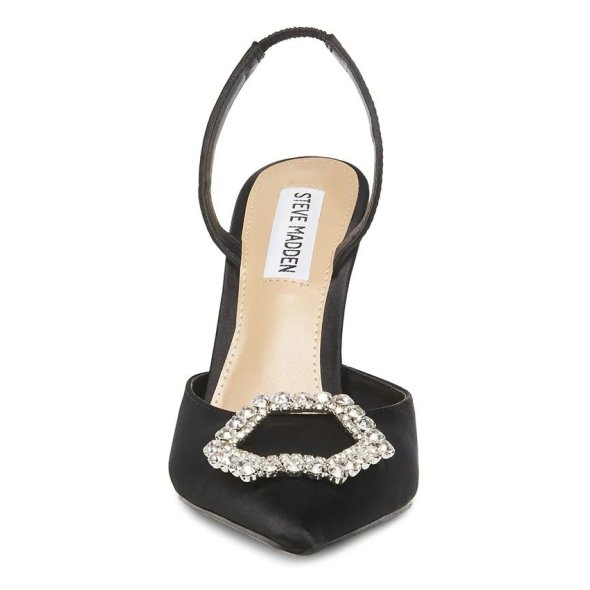 STEVE MADDEN Vionnet Sandal SM11001965-04003-001 Black Satin