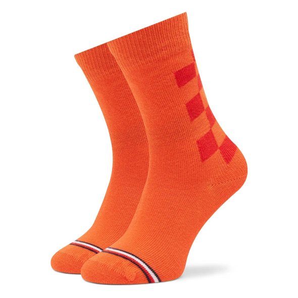 Tommy Hilfiger Σετ 3 Ζευγάρια Παιδικές Κάλτσες 701220267 001 Orange/Red