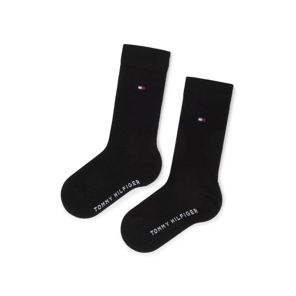 Tommy Hilfiger Σετ 2 ζευγάρια ψηλές κάλτσες 391334 200 Black