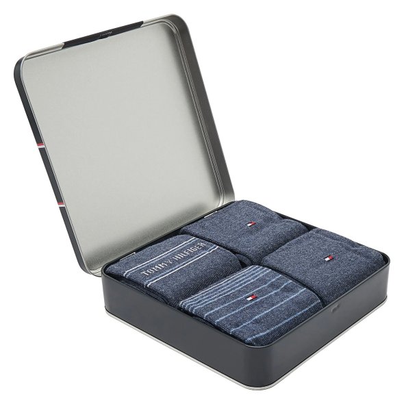 Tommy Hilfiger TH Men Sock 4Pairs Tin Giftbox 701220146 003 Jeans