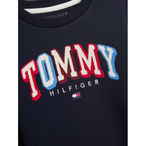 Tommy Hilfiger Kids Fun Varsity Sweatshirt KB0KB07785 DW5 Desert Sky