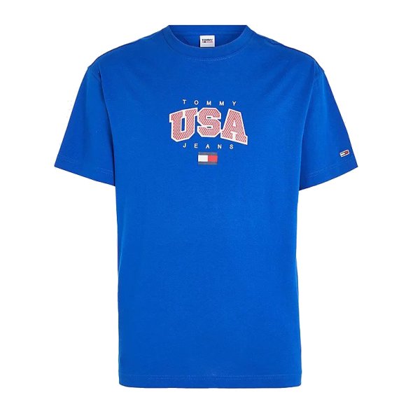 Tommy Hilfiger Tjm Clsc Modern Sport Usa T-Shirt DM0DM16406 C66 Ultra Blue