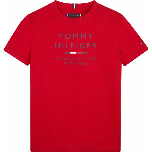 Tommy Hilfiger Th Logo Tee S/S KB0KB08027 XNL Deep Crimson