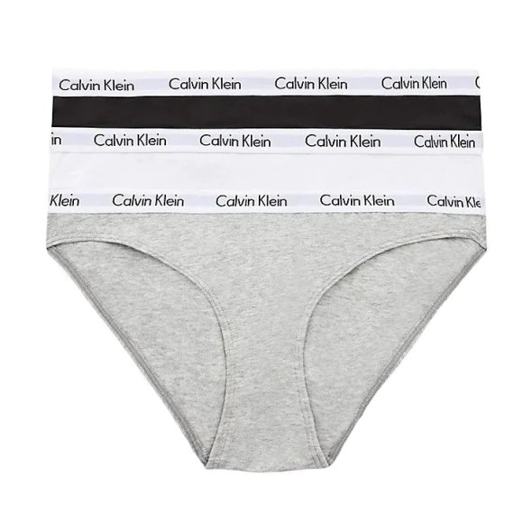 Calvin Klein 3 Pack Cotton Stretch Bikini QD3588E-999