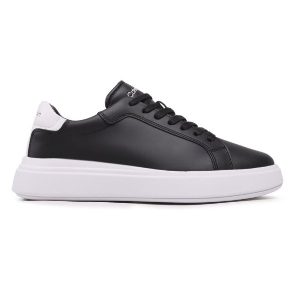 Calvin Klein Low Top Lace Up Lth HM0HM01016 0GP Black/White 