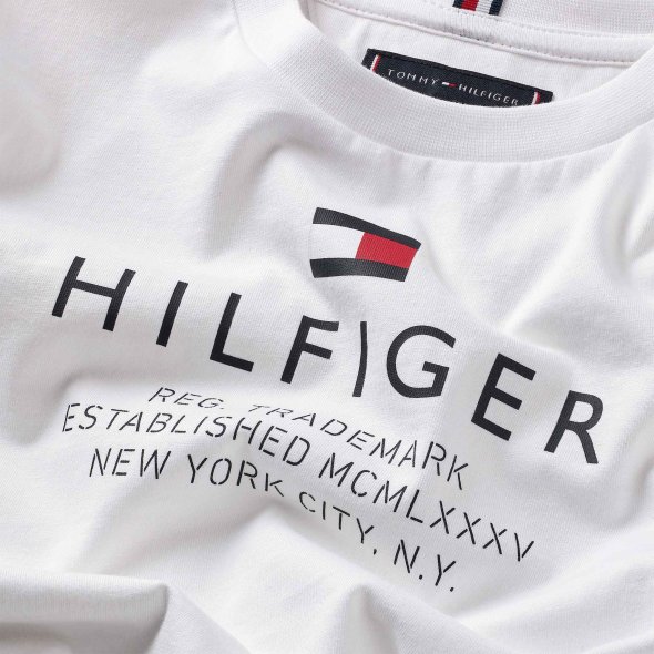 Tommy Hilfiger th Logo Tee KB0KB08201 YBR White