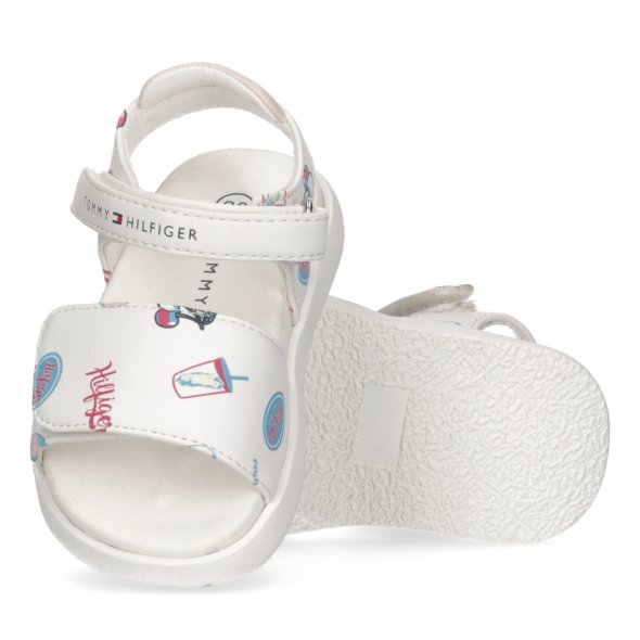 Tommy Hilfiger Kids Fantasy Velcro Sandal T1A2-32753-1355 X134 White/Pink