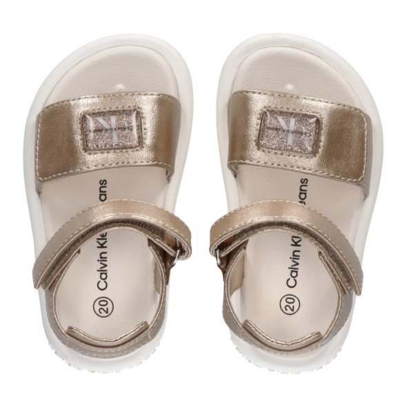 Calvin Klein Kids Velcro Sandal V3A2-80497-1599 514 Platinum