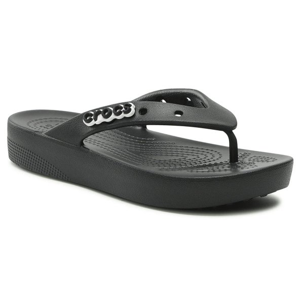 Crocs Classic Platform Flip W 207714 001 Black