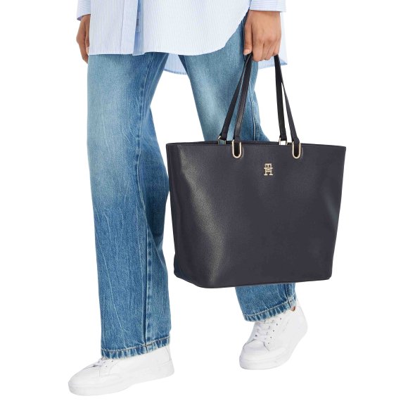 Tommy Hilfiger TH Timeless Med Tote AW0AW14478 DW6 Navy