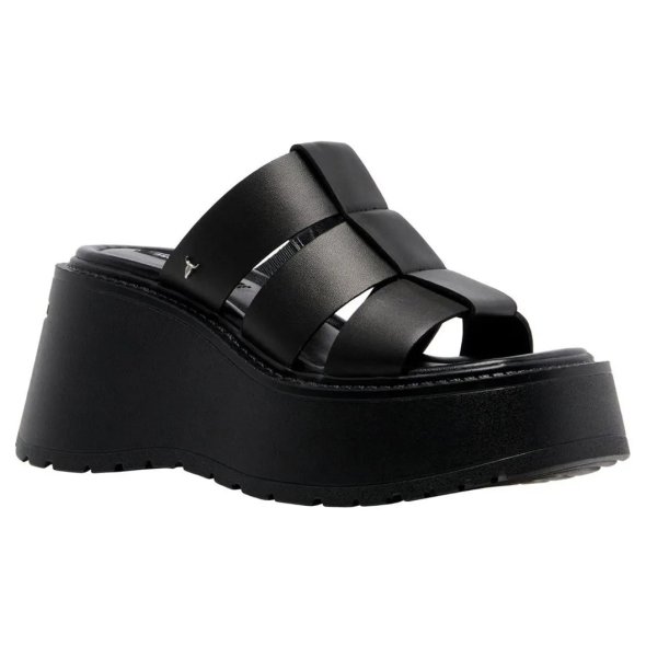 Windsor Smith Capricorn Sandal Black Leather