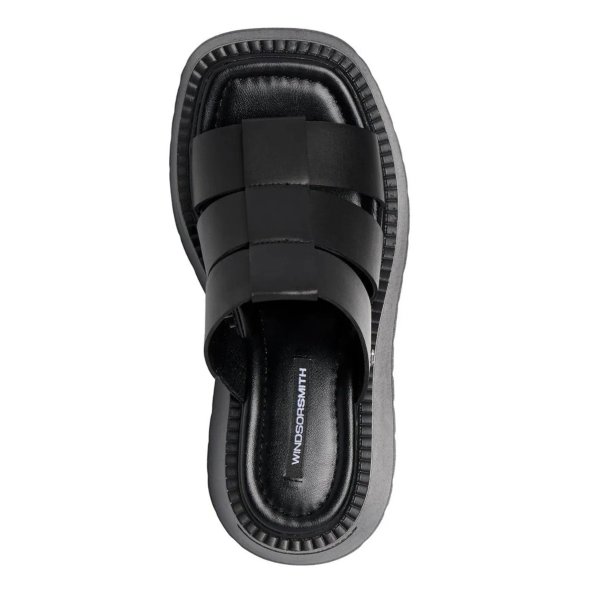 Windsor Smith Capricorn Sandal Black Leather