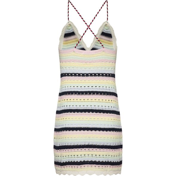 Tommy Hilfiger Tjw Ultra Mini Crochet Dress DW0DW15365 ZHO Lemon Zest/Multi