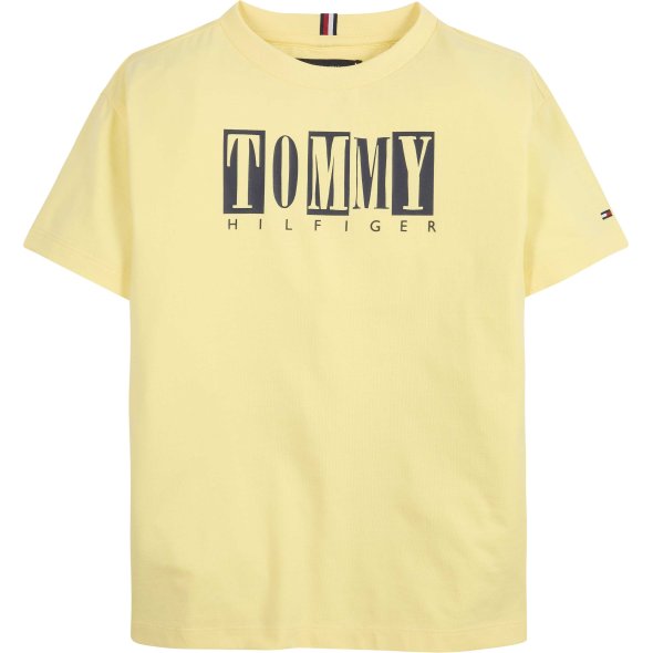 Tommy Hilfiger Kids Seasonal Tommy Logo Tee KB0KB08213 ZGC Sunny Day