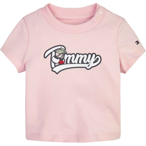 Tommy Hilfiger Baby Cherry Tommy Tee KN0KN01623 TJ9 Faint Pink