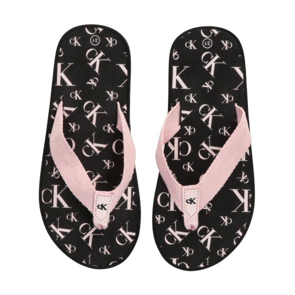 Calvin Klein Kids Logo Print Flip Flop V3A8-80520-0058 302 Pink