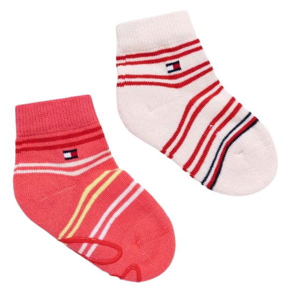 Tommy Hilfiger Σετ 2 Ζευγάρια Παιδικές Κάλτσες 701222671 003 Pink/Multicolor