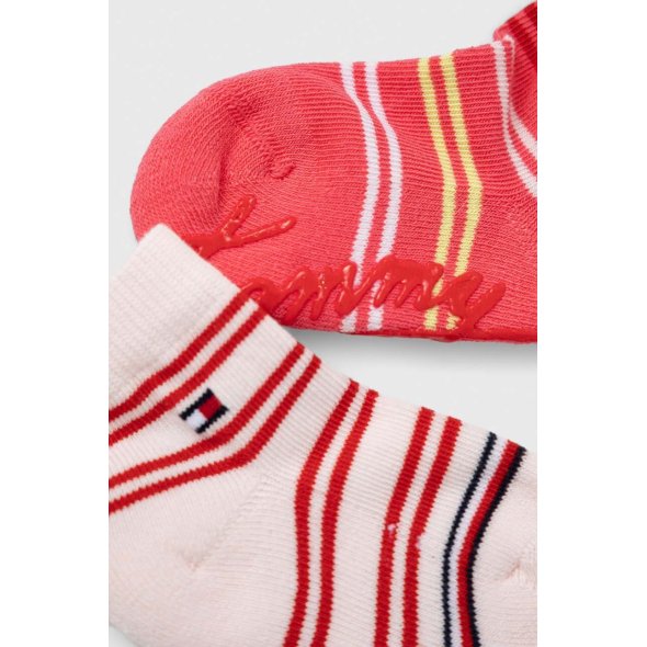 Tommy Hilfiger Σετ 2 Ζευγάρια Παιδικές Κάλτσες 701222671 003 Pink/Multicolor