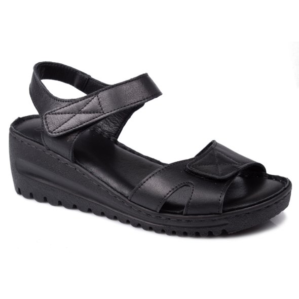 Apostolidis Shoes Δερμάτινο Κλασσικό Πέδιλο 151 Μαύρο